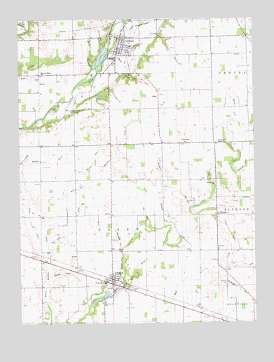 Carthage, IN USGS Topographic Map