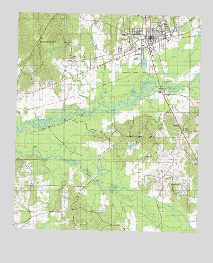 Carthage, MS USGS Topographic Map