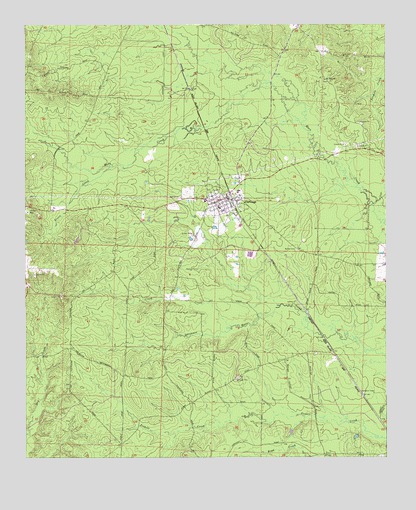 Carthage, AR USGS Topographic Map