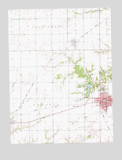 Carthage West, IL USGS Topographic Map