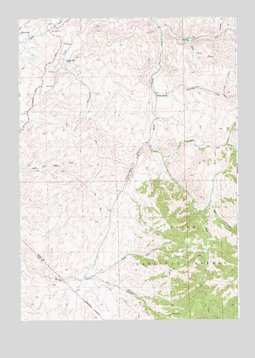 Cartwright Canyon, ID USGS Topographic Map