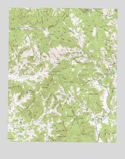 Carvers Gap, NC USGS Topographic Map