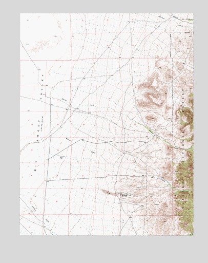 Carvers SE, NV USGS Topographic Map