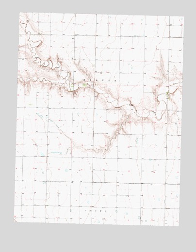 Carwood Cemetery, KS USGS Topographic Map