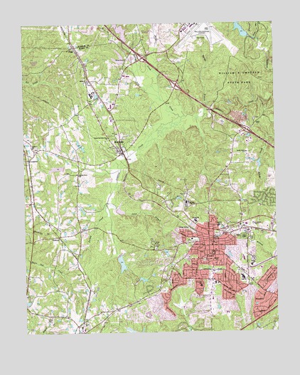 Cary, NC USGS Topographic Map