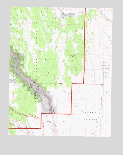 Casa Diablo Mountain, CA USGS Topographic Map