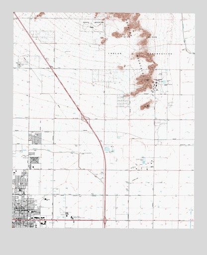 Casa Grande East, AZ USGS Topographic Map