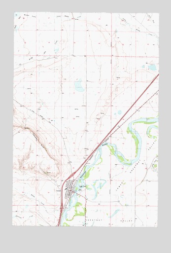 Cascade, MT USGS Topographic Map