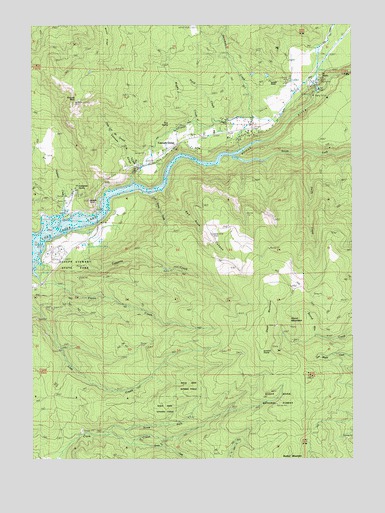 Cascade Gorge, OR USGS Topographic Map