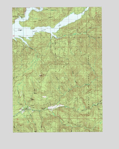 Cascadia, OR USGS Topographic Map