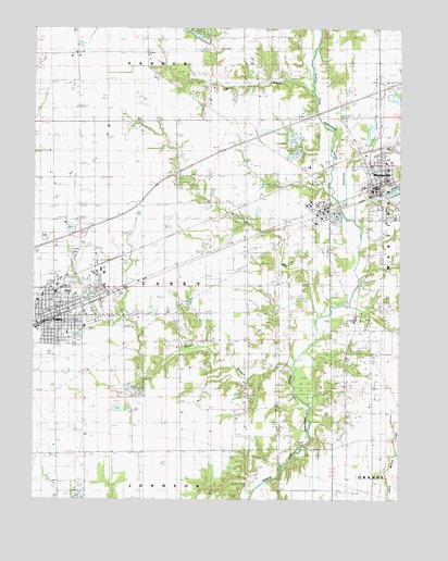 Casey, IL USGS Topographic Map