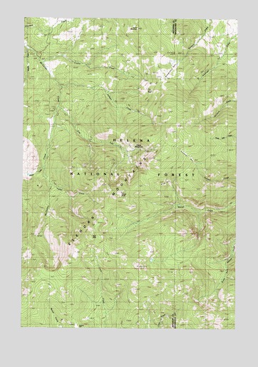 Casey Peak, MT USGS Topographic Map