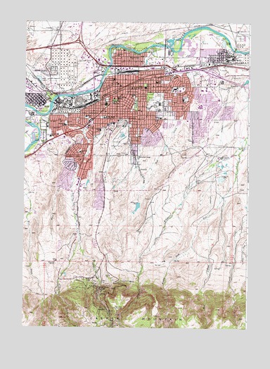 Casper, WY USGS Topographic Map