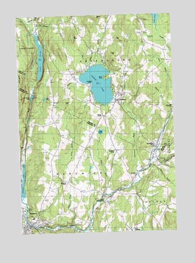 Caspian Lake, VT USGS Topographic Map