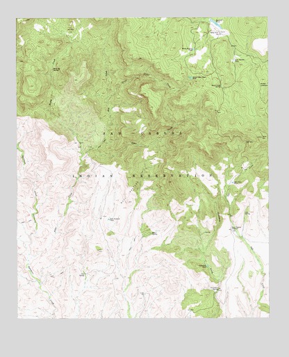 Cassadore Spring, AZ USGS Topographic Map