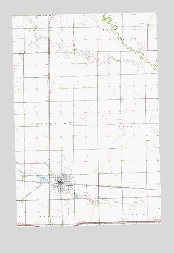 Casselton, ND USGS Topographic Map