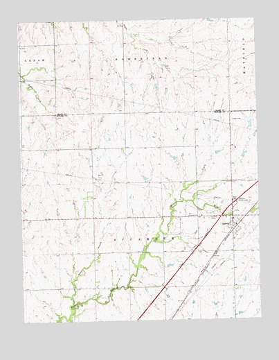 Cassoday, KS USGS Topographic Map
