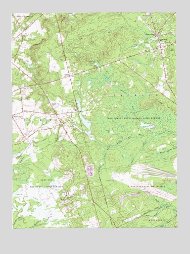 Cassville, NJ USGS Topographic Map
