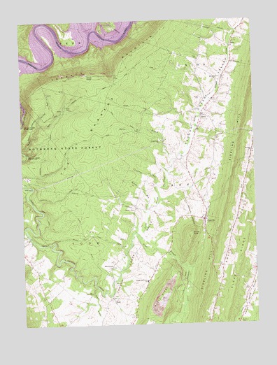 Cassville, PA USGS Topographic Map