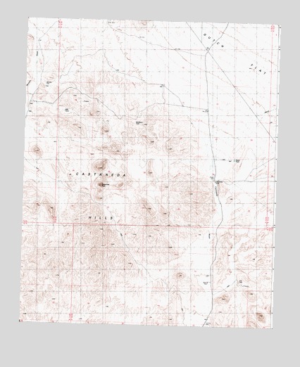 Castaneda Hills, AZ USGS Topographic Map