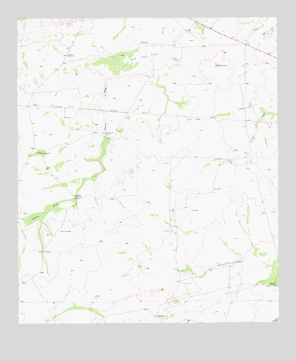Castile Hill, TX USGS Topographic Map