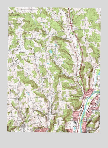 Castle Creek, NY USGS Topographic Map