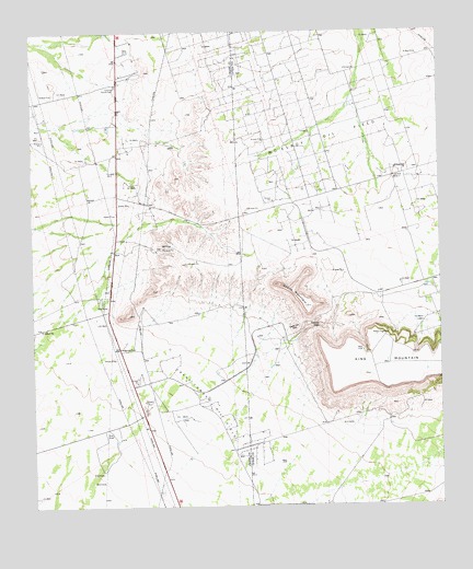 Castle Gap, TX USGS Topographic Map
