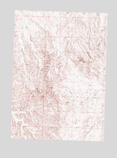 Castle Gardens, WY USGS Topographic Map