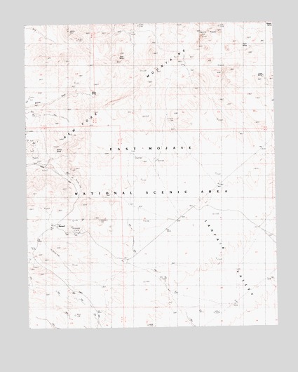 Castle Peaks, CA USGS Topographic Map