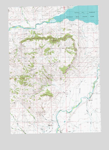 Castle Rock Creek, WY USGS Topographic Map