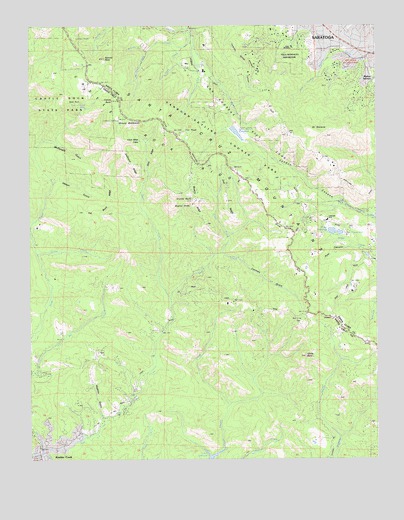 Castle Rock Ridge, CA USGS Topographic Map
