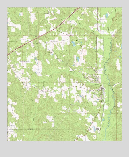 Castleberry, AL USGS Topographic Map