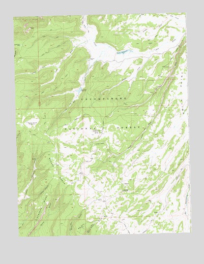 Casto Reservoir, CO USGS Topographic Map