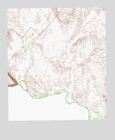 Castolon, TX USGS Topographic Map