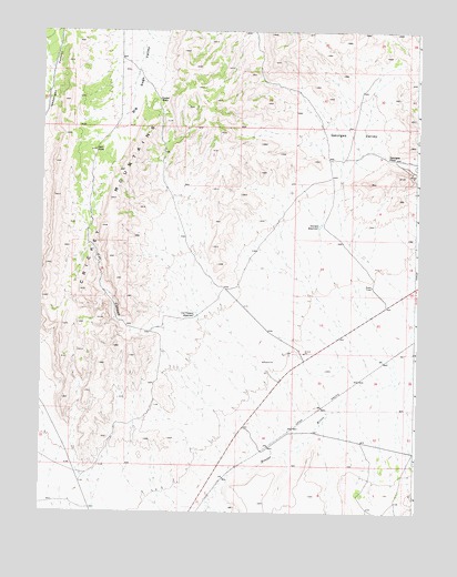 Cat Canyon, UT USGS Topographic Map