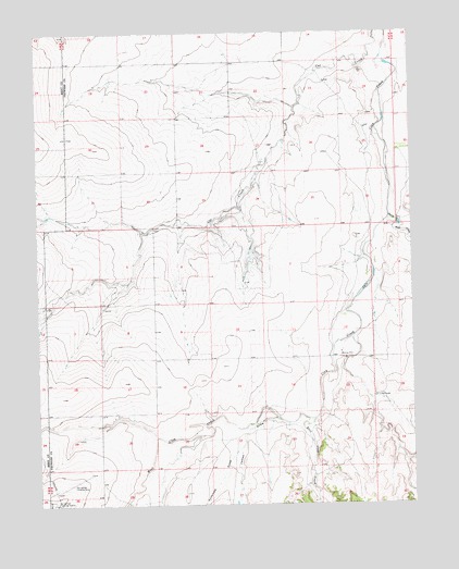 Cat Creek, CO USGS Topographic Map