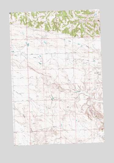 Cat Creek, MT USGS Topographic Map
