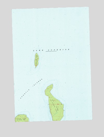 Cat Island, WI USGS Topographic Map