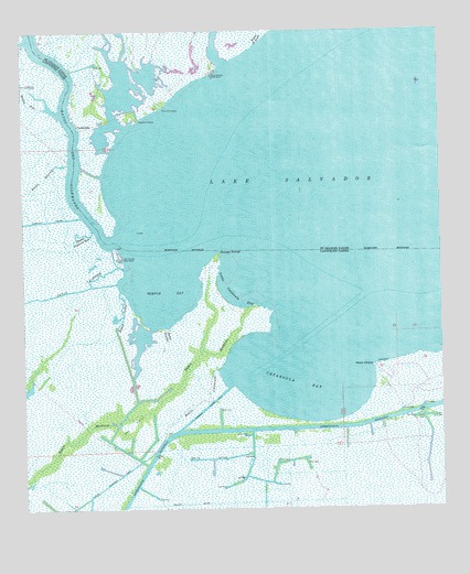 Catahoula Bay, LA USGS Topographic Map