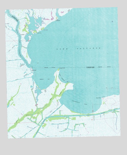 Catahoula Bay, LA USGS Topographic Map