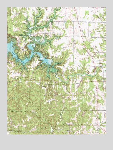 Cataract, IN USGS Topographic Map