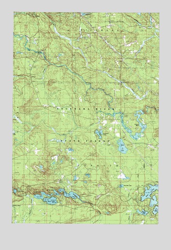 Cataract Basin, MI USGS Topographic Map