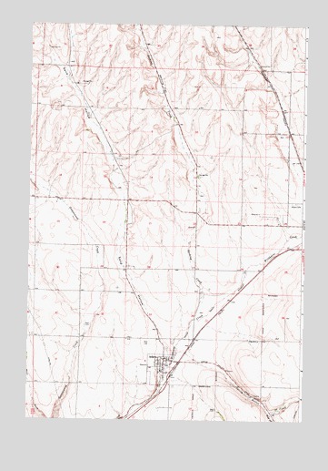 Adams, OR USGS Topographic Map