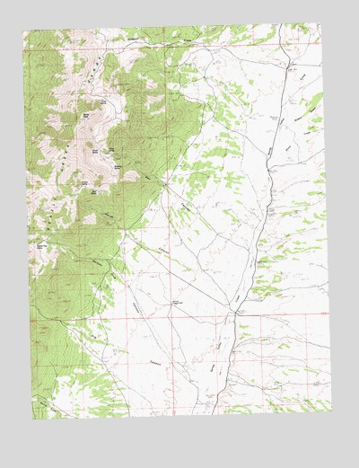 Becky Peak, NV USGS Topographic Map