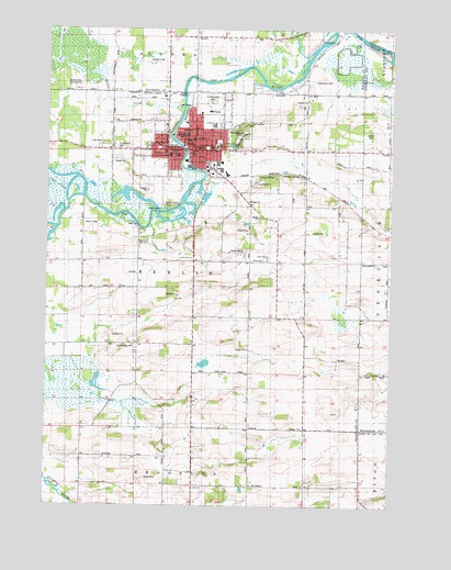 Berlin, WI USGS Topographic Map