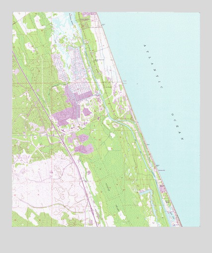 Beverly Beach, FL USGS Topographic Map