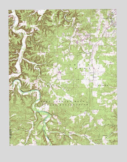 Bloodland, MO USGS Topographic Map