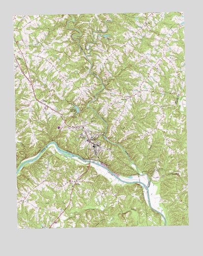 Brookneal, VA USGS Topographic Map