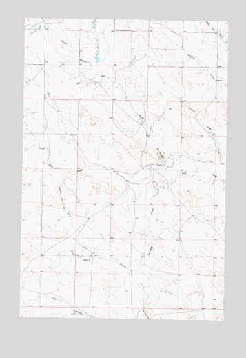 Calamity Coulee, MT USGS Topographic Map