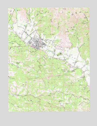 Calistoga, CA USGS Topographic Map